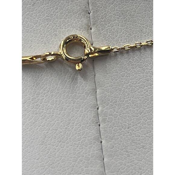 Cubic Zirconia Sterling Silver Vermeil Cluster Disc Dangle Statement Necklace - Picture 14 of 15